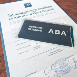 通帳と預金証書